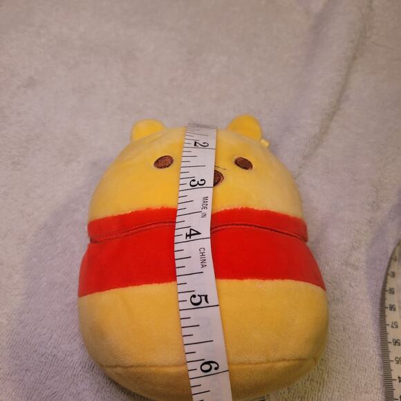 Disney Winnie The Pooh Bear 7 inch Kellytoy Stuffed Plush Toy Squishmallow - Picture 2 of 7